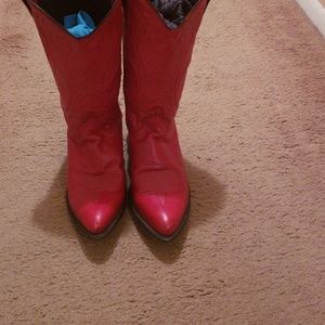 Abilene Women's Red Cowboy Boots
